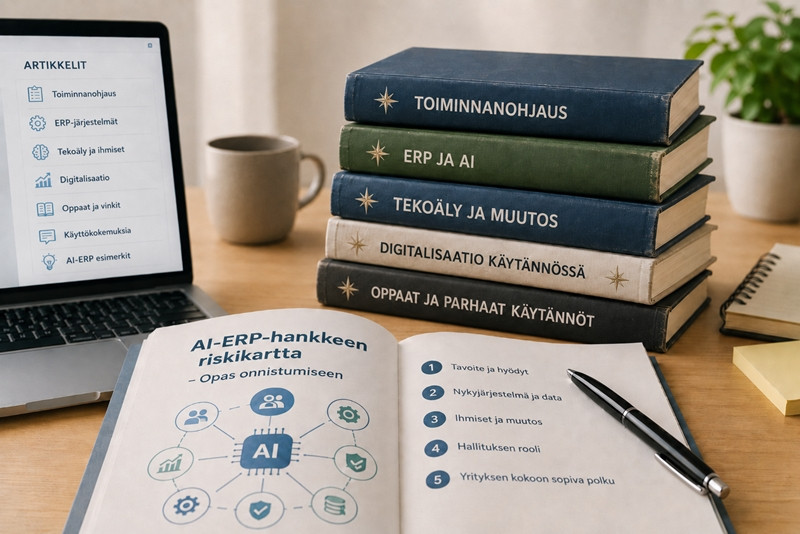 ai.toiminnanohjau.fi sivustolla julkaistaan AI:tä ja ERP:iä ja muita yritysjärjestelmiä käsitteleviä aineistoja.