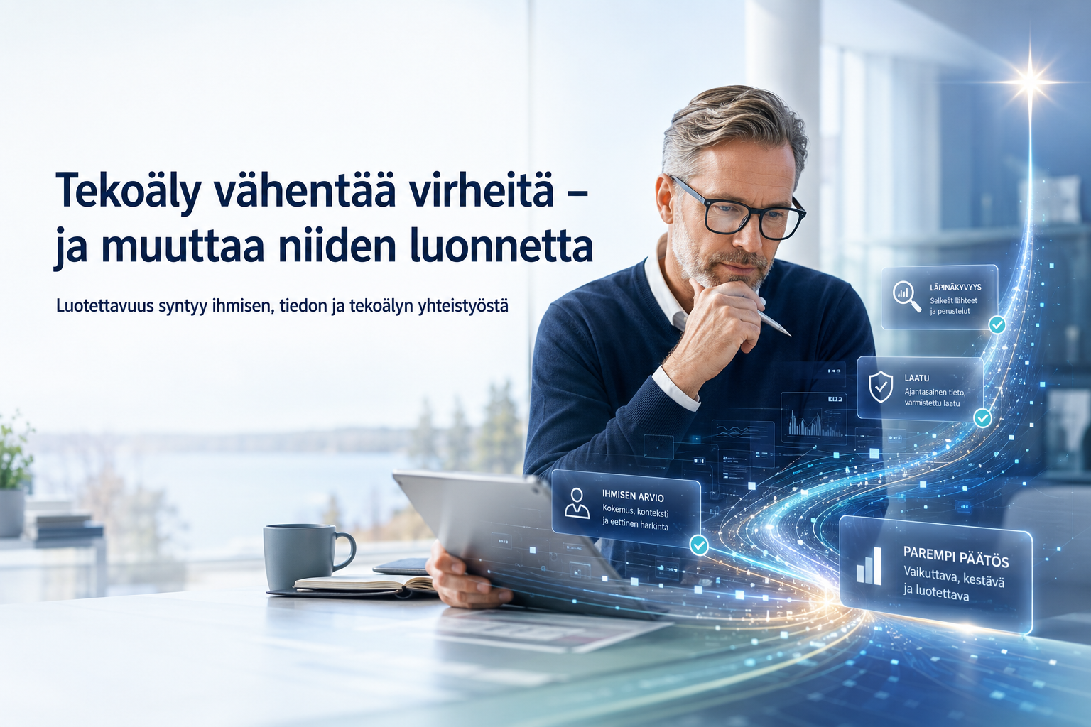 Tekoäly vähentää virheitä ja muuttaa niiden luonnetta